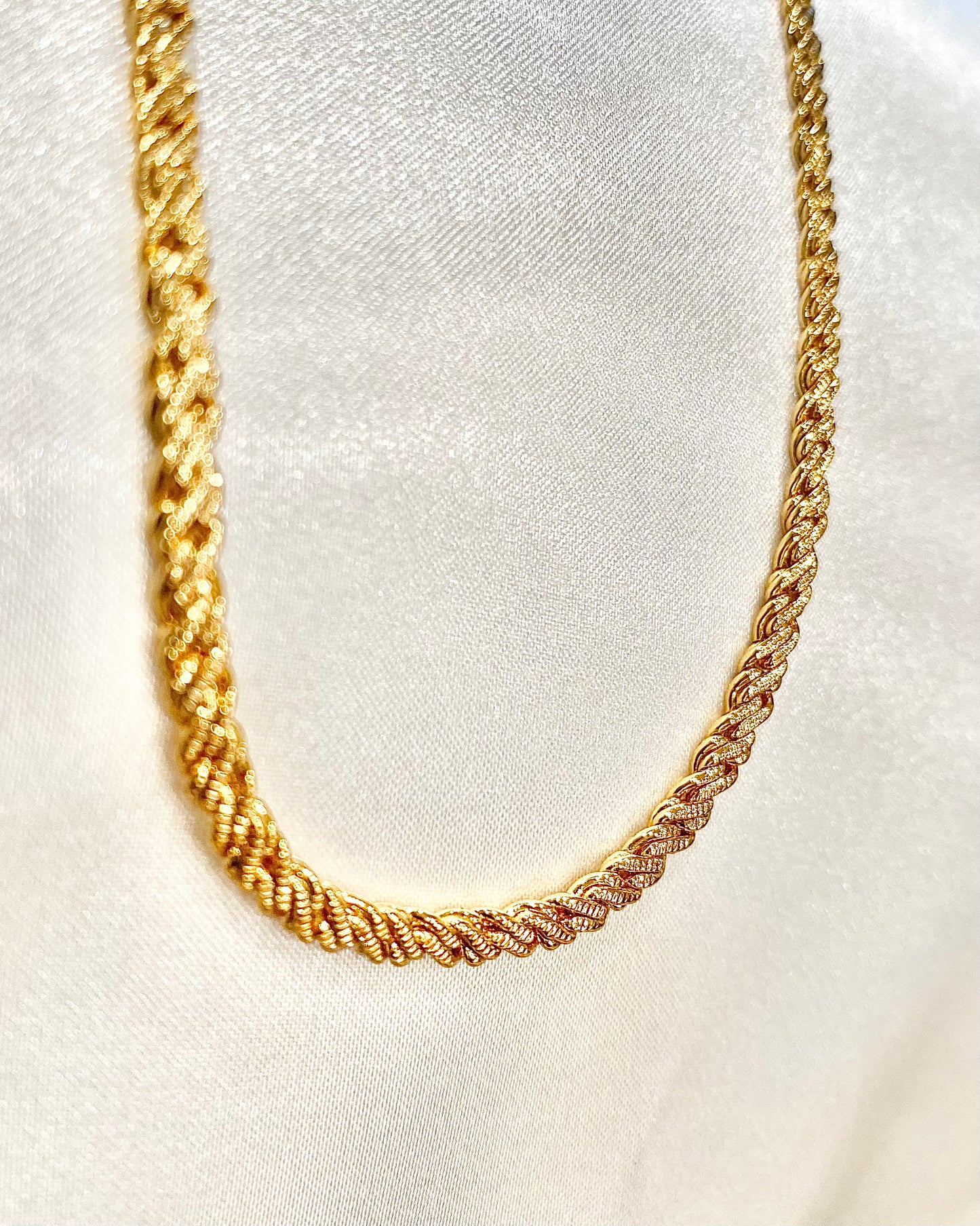 Flat Rope Chain - 3mm Gold Choker Necklace |16inches