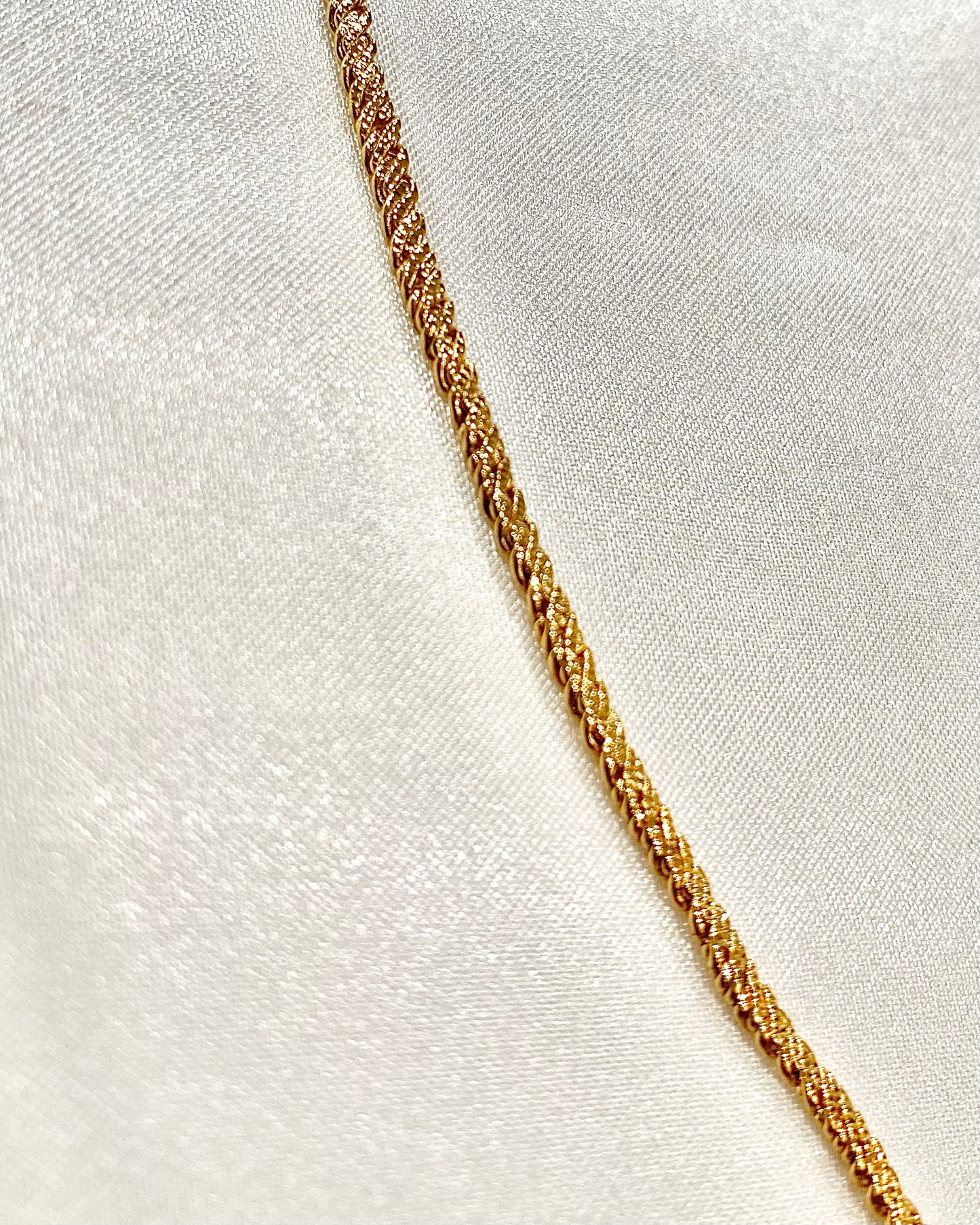 Flat Rope Chain - 3mm Gold Choker Necklace |16inches