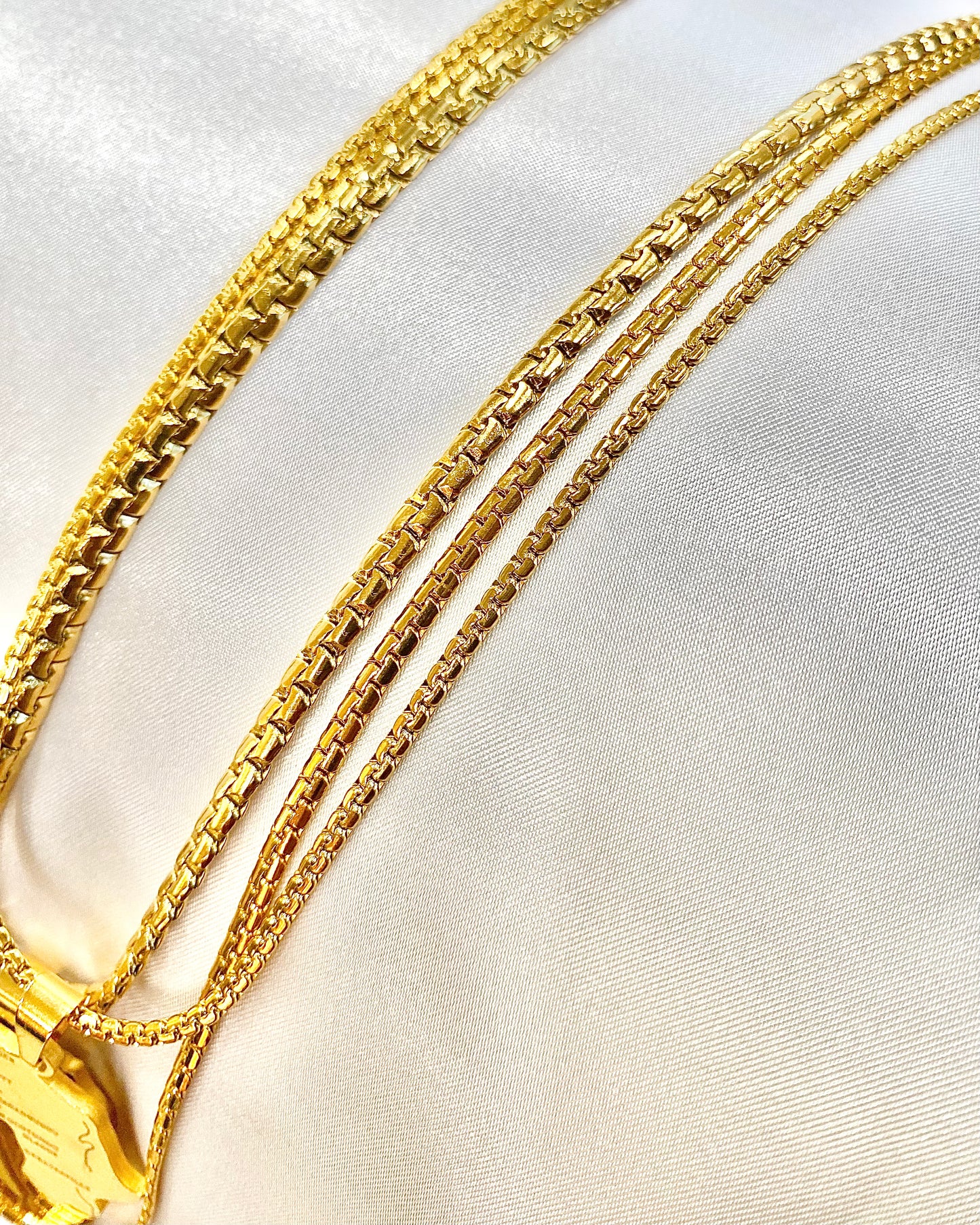 Chelsea Flat Box Chain – Gold Necklace (2mm, 3mm, 4mm)