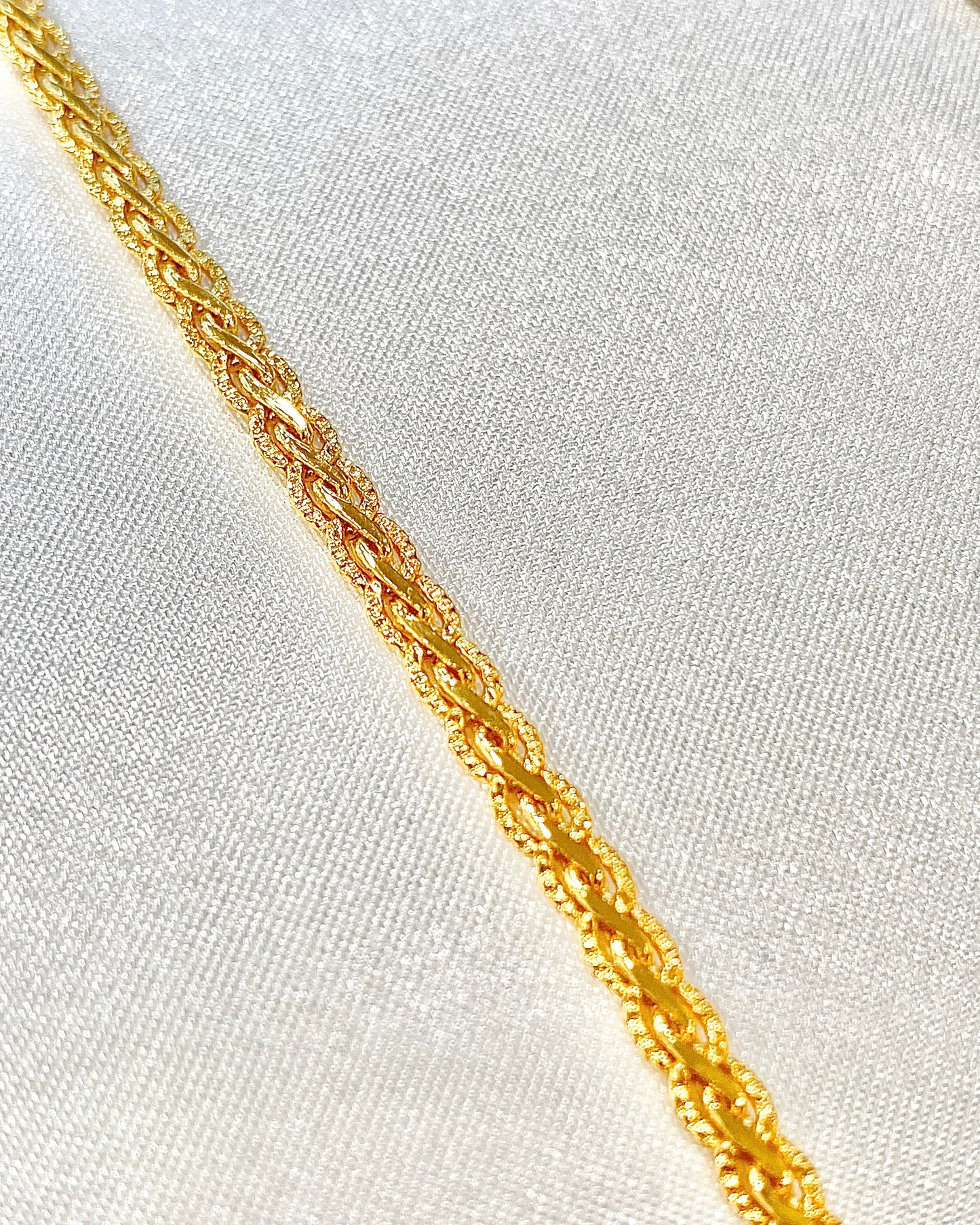 Rope Choker Necklace- 3mm Gold Chain |16inches