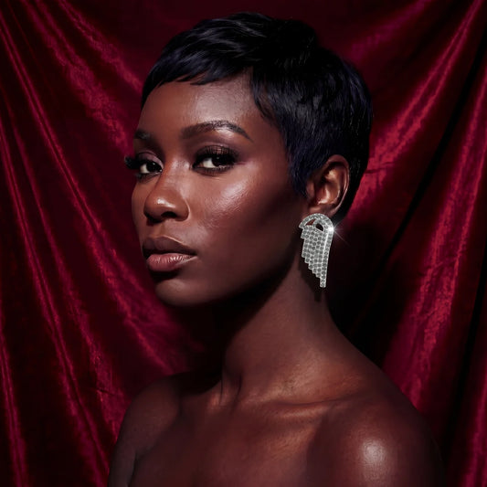 Crystal Wing Earring