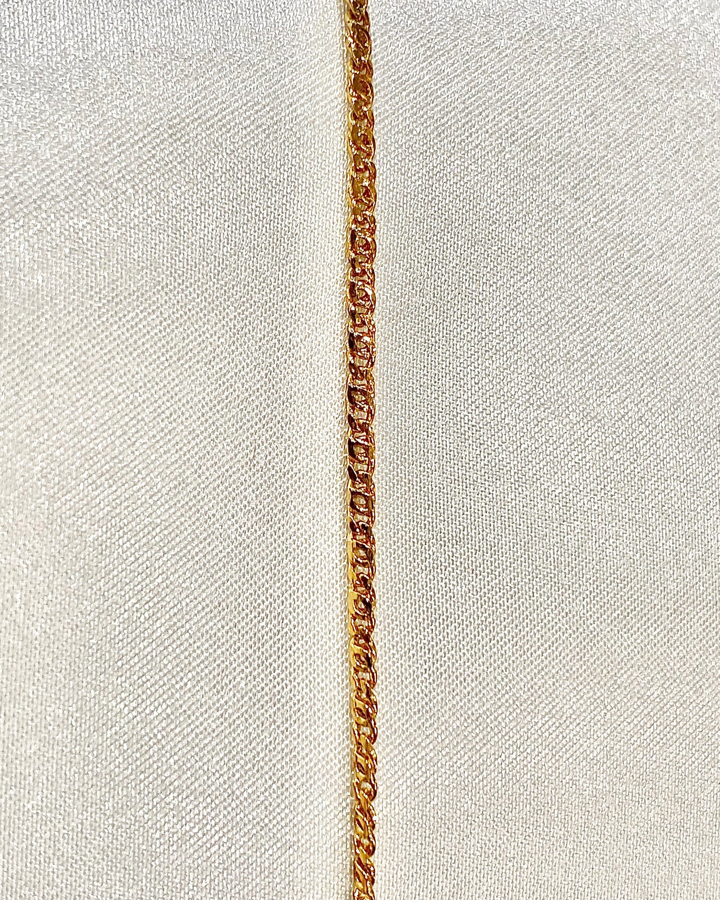 Flat Curb Chain - 2mm Gold Choker Necklace |17inches