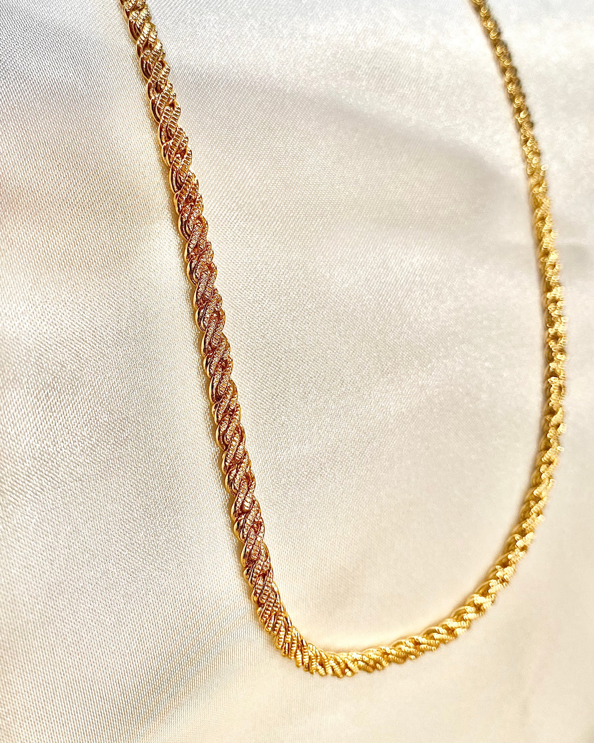 Flat Rope Chain - 3mm Gold Choker Necklace |16inches