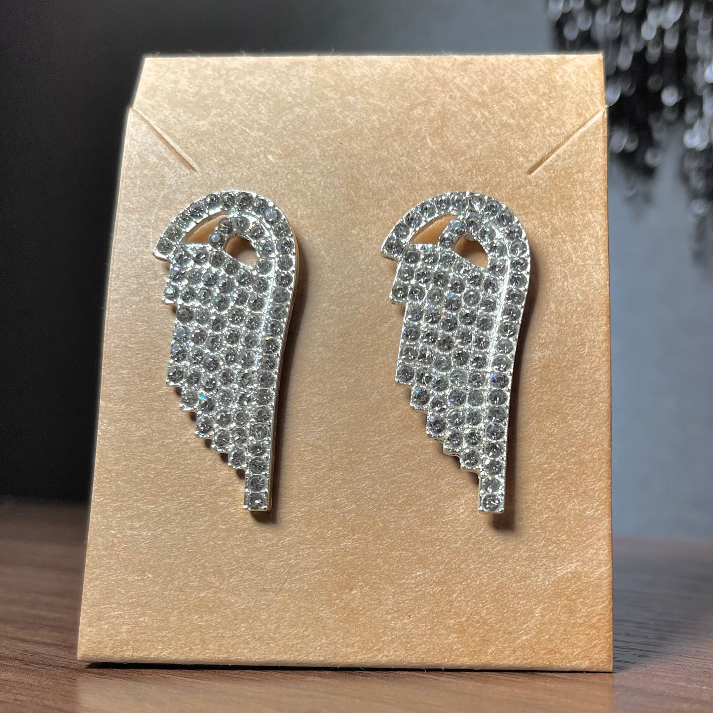 Crystal Wing Earring