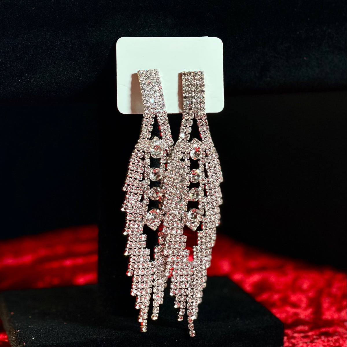 Empress Crystal Fringe Earrings