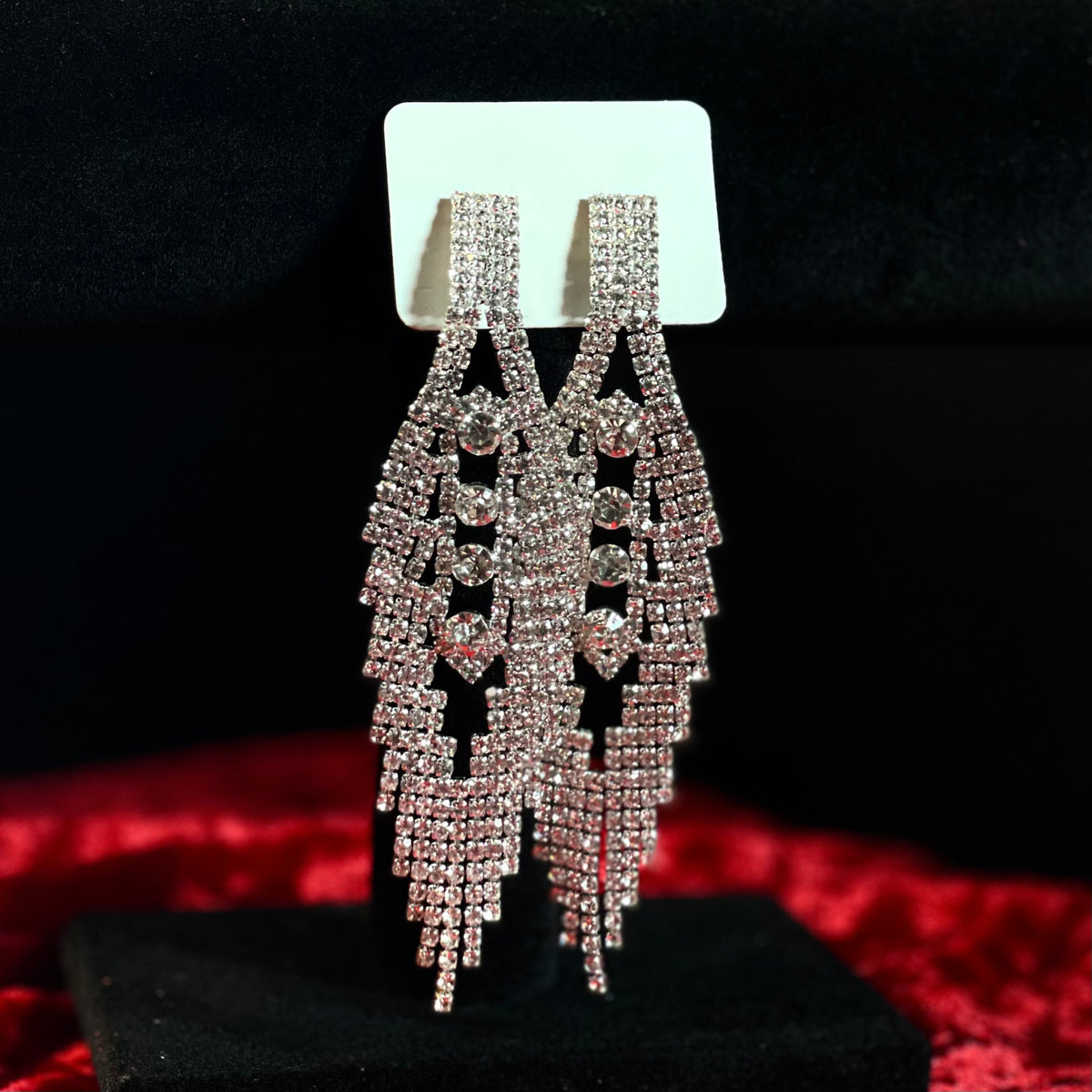 Empress Crystal Fringe Earrings