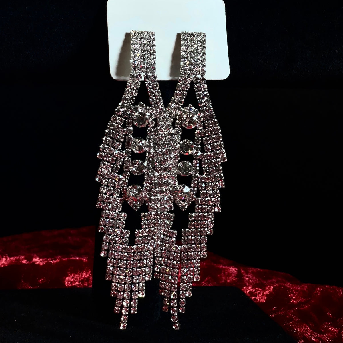 Empress Crystal Fringe Earrings