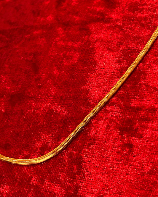 Snakebone Chain – Gold Necklace (2mm)