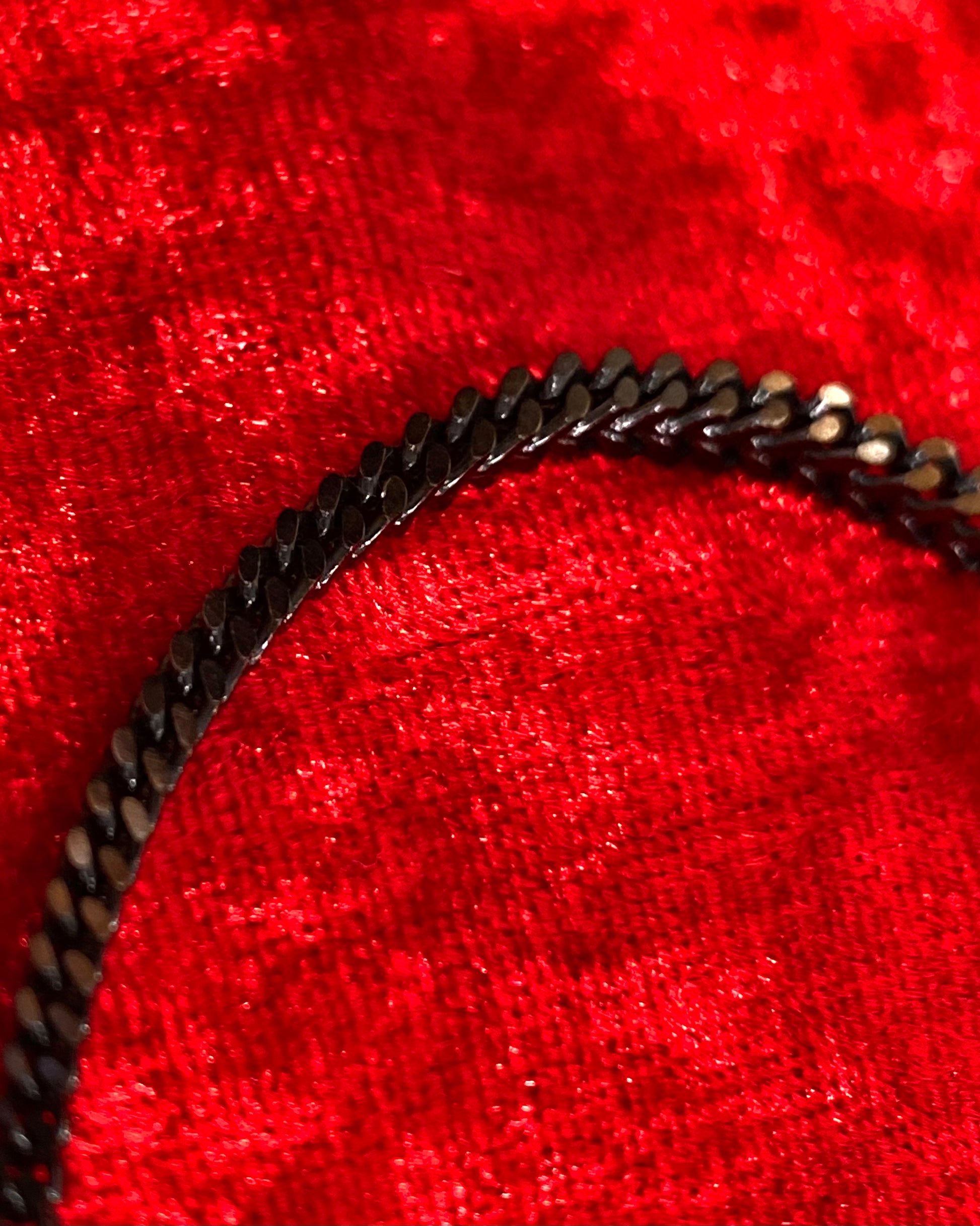 Twin Curb Cuban Link Chain - 3mm Black Necklace | 23inches  Stainless Steel 
