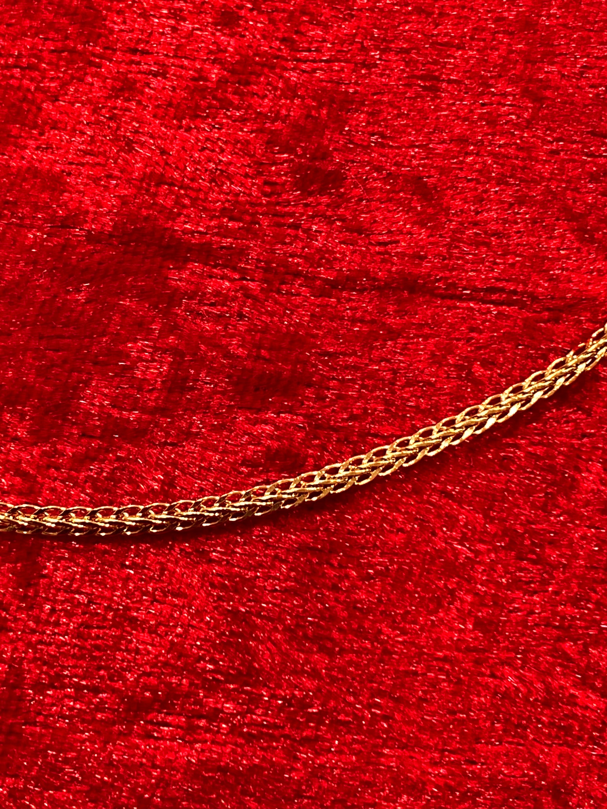 Wheat Chain Necklace – 18K Gold-Plated, 2mm | 23"
