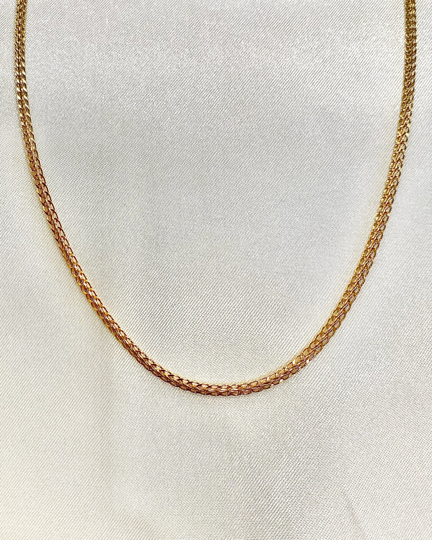 Wheat Chain Necklace – 18K Gold-Plated, 2mm | 23"