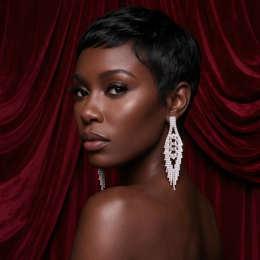 Empress Crystal Fringe Earrings