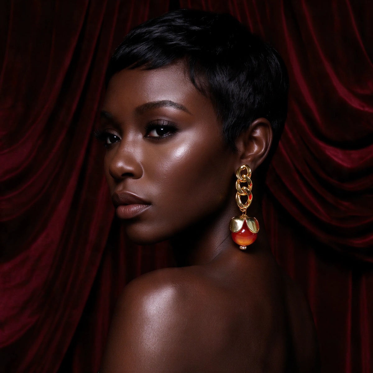 Aurelia  Gold Link Earrings