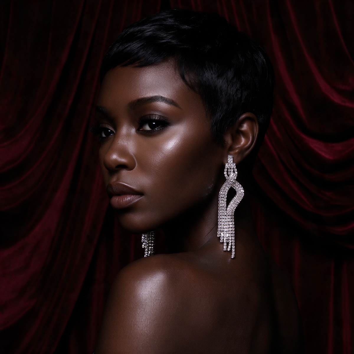 Velvet Rain Crystal Earring